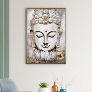 Artistry Sartora Canvas Hand Painted Buddha Picture Frame